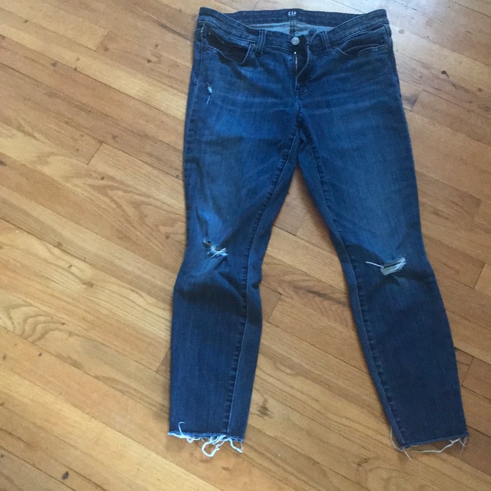 Gap distressed legging jean skinny ankle